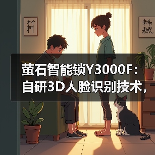 萤石智能锁Y3000F:自研3D人脸识别技术,极速秒开锁(图2) 萤石智能锁Y3000F:自研3D人脸识别技术,极速秒开锁(图2)
