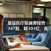 基层医疗投融资报告：347起，超303亿，医院、互联网医院、诊所领域推动融资规模增长
