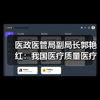 医政医管局副局长郭艳红：我国医疗质量医疗技术能力显著提升（图2）