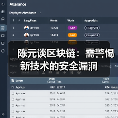 陈元谈区块链：需警惕新技术的安全漏洞