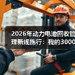 2026年动力电池回收管理新规施行：我的3000万教训与3个生死线（图3）