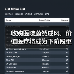 收购医院蔚然成风,价值医疗将成为下阶段重点(图1) 收购医院蔚然成风,价值医疗将成为下阶段重点(图1)