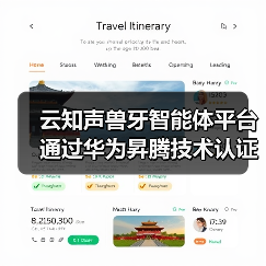 云知声兽牙智能体平台通过华为昇腾技术认证,AI实力再获认可(图1) 云知声兽牙智能体平台通过华为昇腾技术认证,AI实力再获认可(图1)