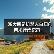 浙大四足机器人白犀创百米速度纪录(图3) 浙大四足机器人白犀创百米速度纪录(图3)