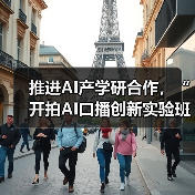 推进AI产学研合作,“开拍AI口播创新实验班”成立(图1) 推进AI产学研合作,“开拍AI口播创新实验班”成立(图1)