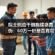 院士回应干细胞续命真伪：60万一针是否真能长生？（图4）