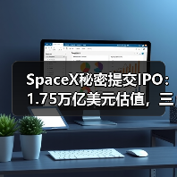 SpaceX秘密提交IPO:1.75万亿美元估值,三巨头超级IPO来袭(图3) SpaceX秘密提交IPO:1.75万亿美元估值,三巨头超级IPO来袭(图3)
