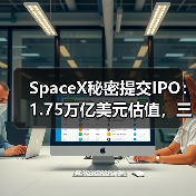SpaceX秘密提交IPO:1.75万亿美元估值,三巨头超级IPO来袭(图1) SpaceX秘密提交IPO:1.75万亿美元估值,三巨头超级IPO来袭(图1)