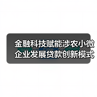 金融科技赋能涉农小微企业发展贷款创新模式（图4）