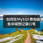 如何在MySQL查询结果集中得到记录行号（图3）