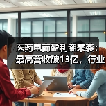 医药电商盈利潮来袭：最高营收破13亿，行业进入加速期