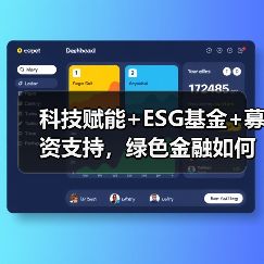 科技赋能+ESG基金+募资支持,绿色金融如何实现可持续发展?(图1) 科技赋能+ESG基金+募资支持,绿色金融如何实现可持续发展?(图1)