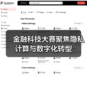 金融科技大赛聚焦隐私计算与数字化转型(图2) 金融科技大赛聚焦隐私计算与数字化转型(图2)