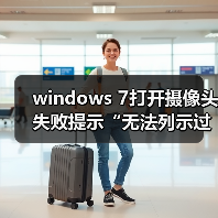 windows 7打开摄像头失败提示“无法列示过滤器图像”怎么办？win