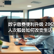 数字缴费便利升级 20亿人次服务如何改变生活？