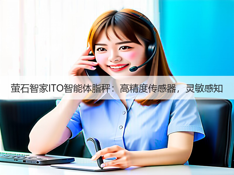 萤石智家ITO智能体脂秤：高精度传感器，灵敏感知