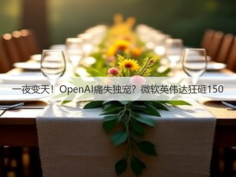 一夜变天！OpenAI痛失独宠？微软英伟达狂砸150