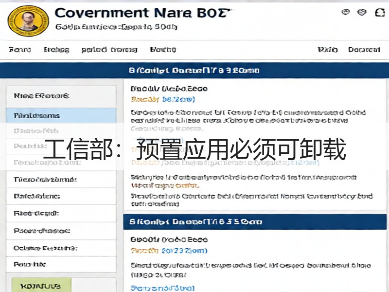 工信部：预置应用必须可卸载