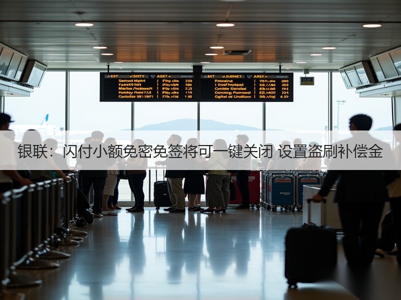 银联：闪付小额免密免签将可一键关闭 设置盗刷补偿金
