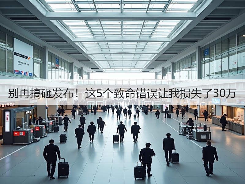 别再搞砸发布！这5个致命错误让我损失了30万
