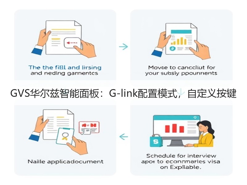 GVS华尔兹智能面板：G-link配置模式，自定义按键