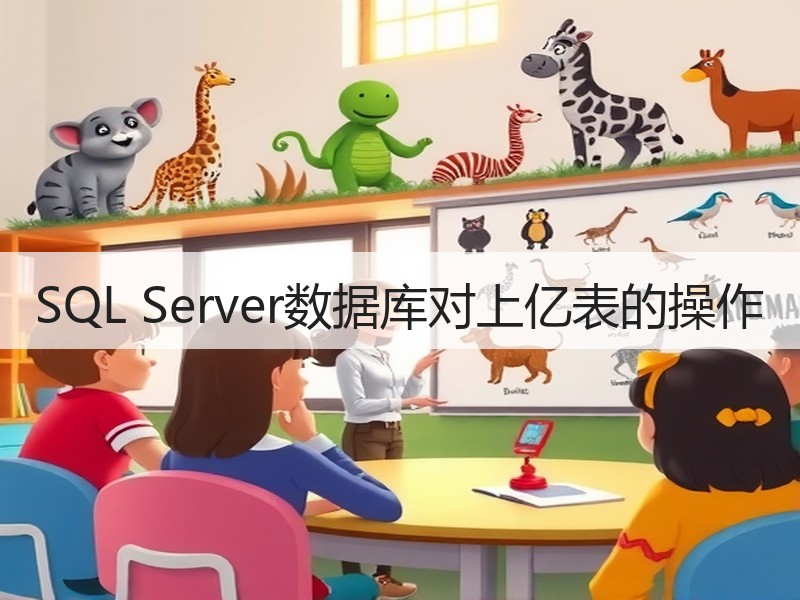 SQL Server数据库对上亿表的操作
