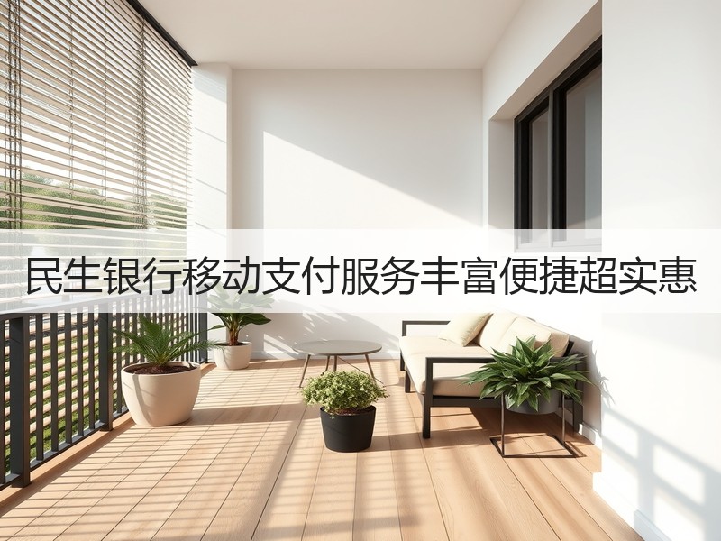 民生银行移动支付服务丰富便捷超实惠