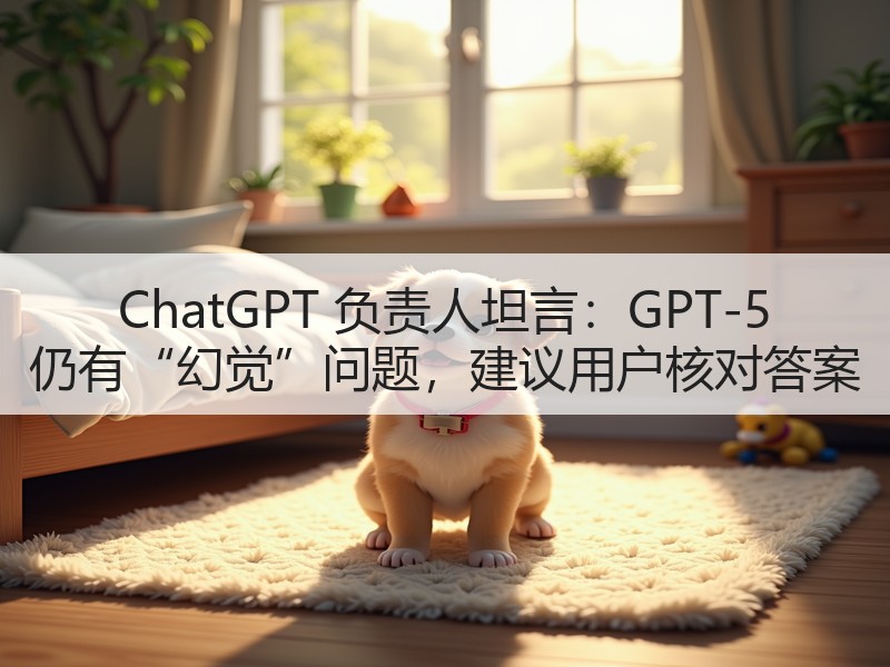 ChatGPT 负责人坦言：GPT-5 仍有“幻觉”问题，建议用户核对答案