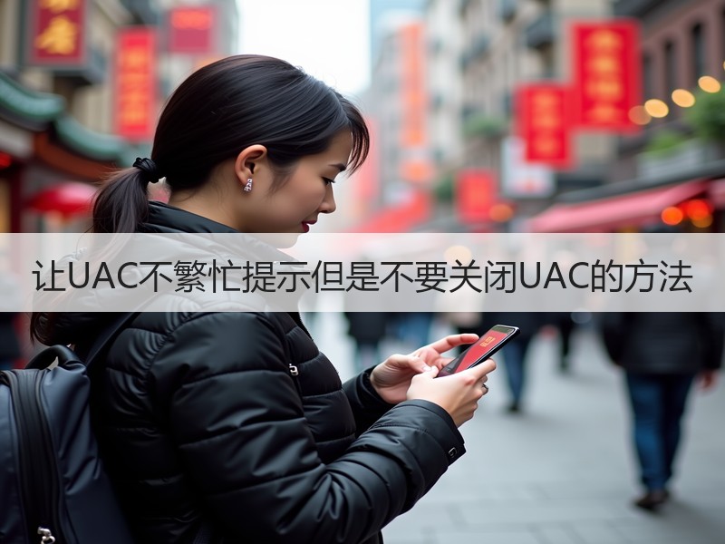 让UAC不繁忙提示但是不要关闭UAC的方法