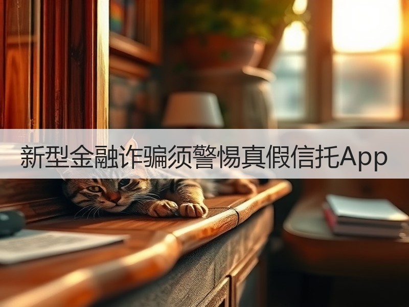 新型金融诈骗须警惕真假信托App