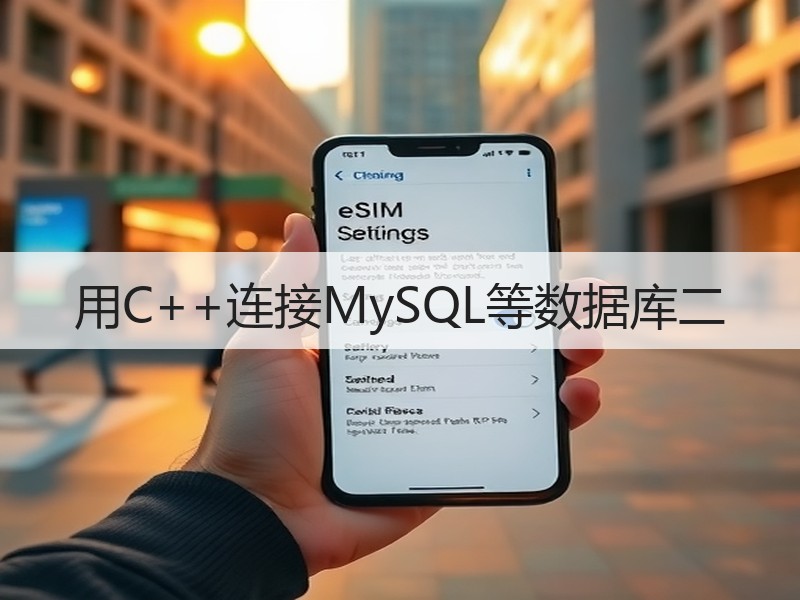 用C++连接MySQL等数据库二