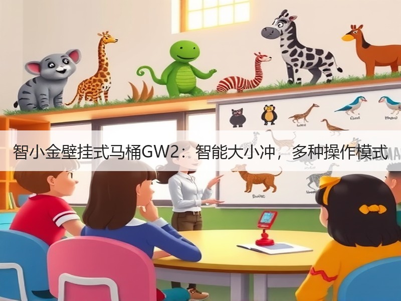 智小金壁挂式马桶GW2：智能大小冲，多种操作模式