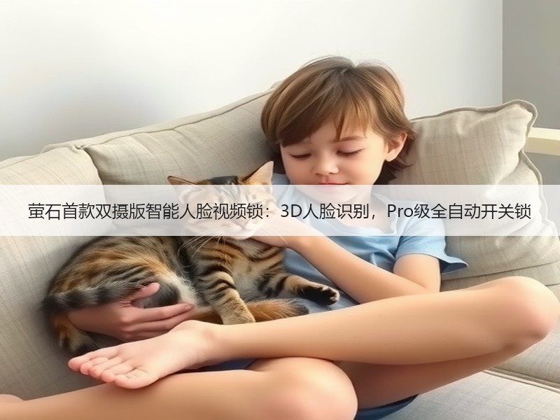 萤石首款双摄版智能人脸视频锁：3D人脸识别，Pro级全自动开关锁