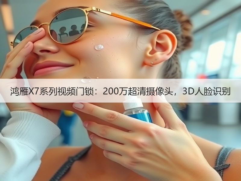 鸿雁X7系列视频门锁：200万超清摄像头，3D人脸识别