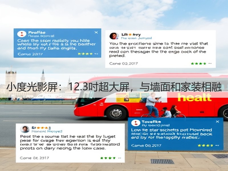 小度光影屏：12.3吋超大屏，与墙面和家装相融