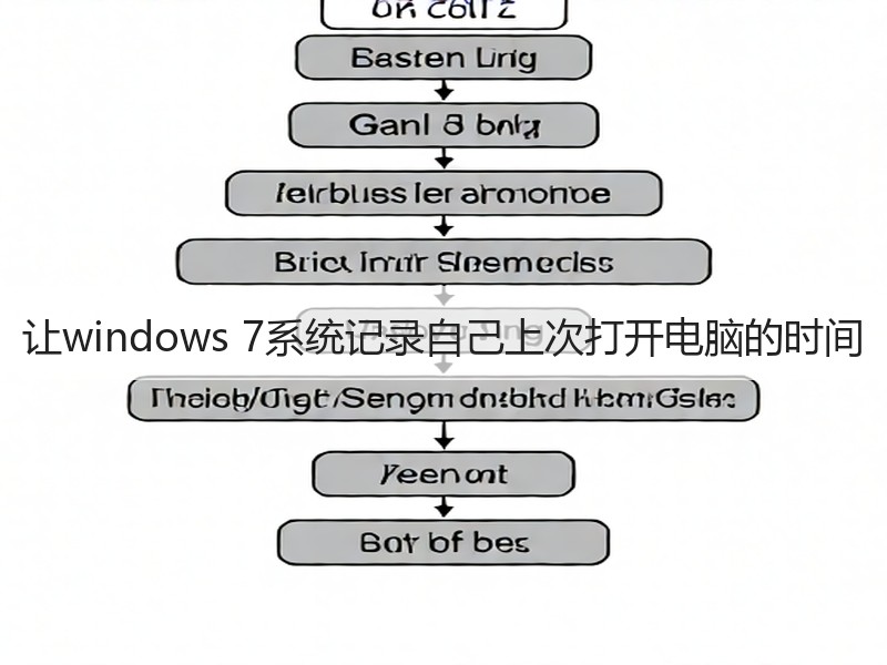 让windows 7系统记录自己上次打开电脑的时间