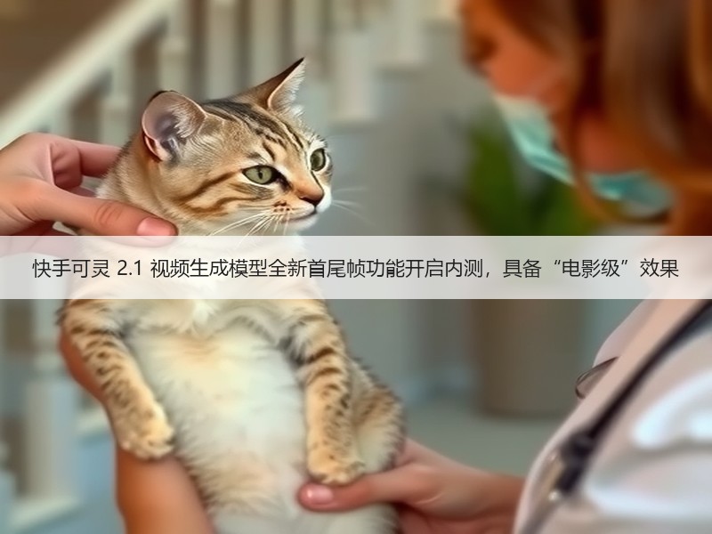 快手可灵 2.1 视频生成模型全新首尾帧功能开启内测，具备“电影级”效果
