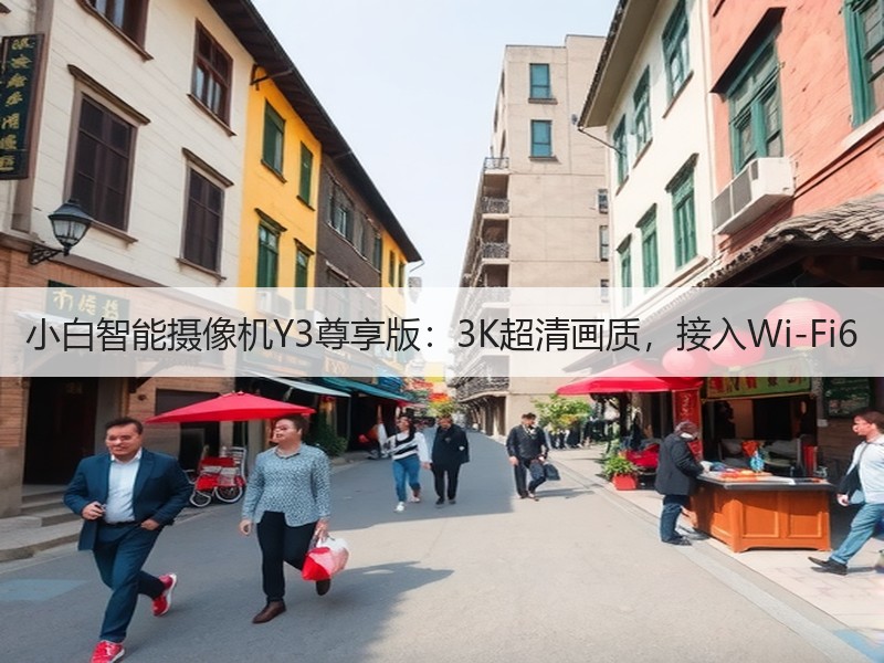 小白智能摄像机Y3尊享版：3K超清画质，接入Wi-Fi6