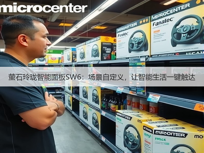 萤石玲珑智能面板SW6：场景自定义，让智能生活一键触达