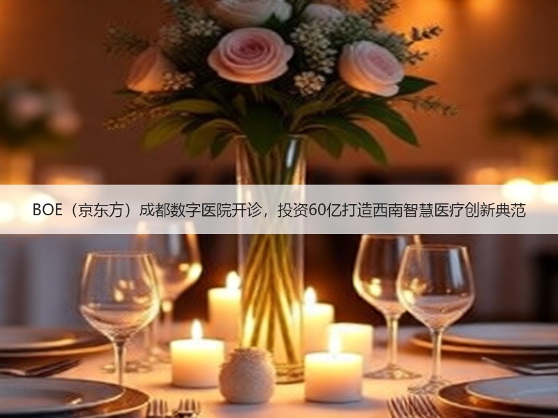 BOE（京东方）成都数字医院开诊，投资60亿打造西南智慧医疗创新典范