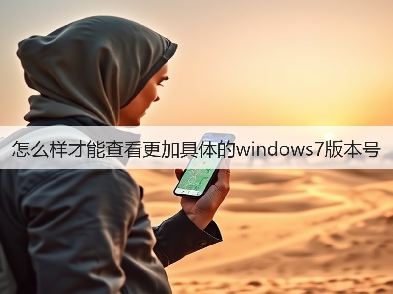 怎么样才能查看更加具体的windows7版本号