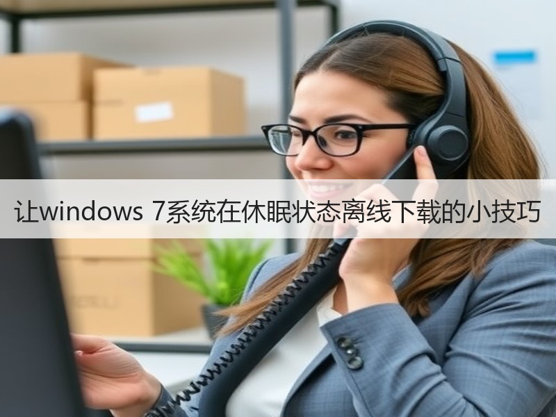 让windows 7系统在休眠状态离线下载的小技巧