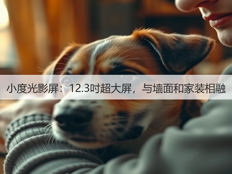 小度光影屏：12.3吋超大屏，与墙面和家装相融