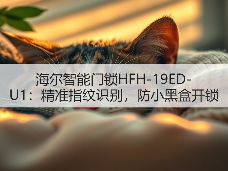海尔智能门锁HFH-19ED-U1：精准指纹识别，防小黑盒开锁