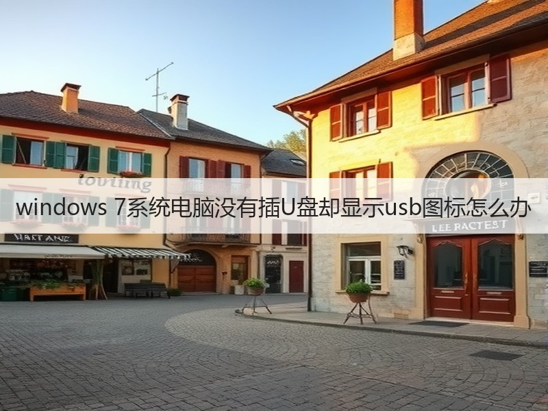 windows 7系统电脑没有插U盘却显示usb图标怎么办