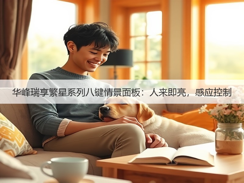 华峰瑞享繁星系列八键情景面板：人来即亮，感应控制