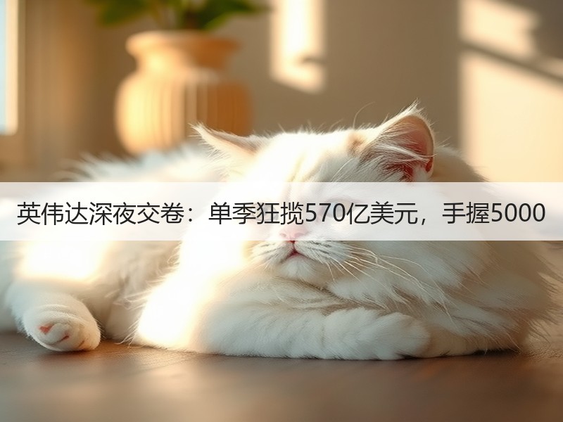 英伟达深夜交卷：单季狂揽570亿美元，手握5000