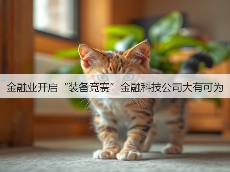 金融业开启“装备竞赛”金融科技公司大有可为