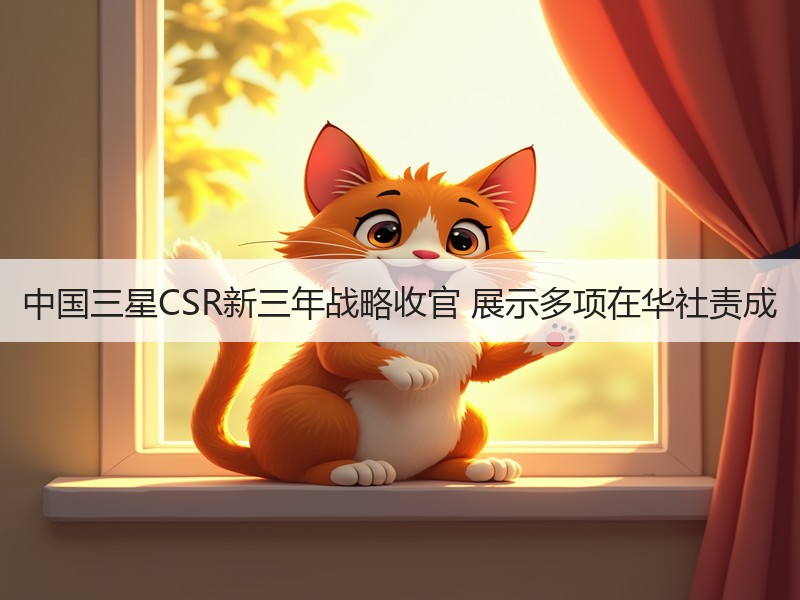 中国三星CSR新三年战略收官 展示多项在华社责成