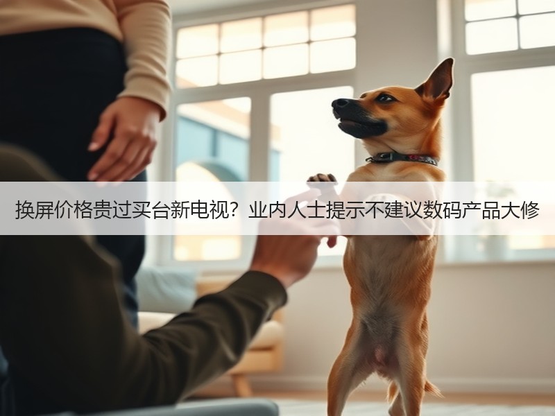 换屏价格贵过买台新电视？业内人士提示不建议数码产品大修